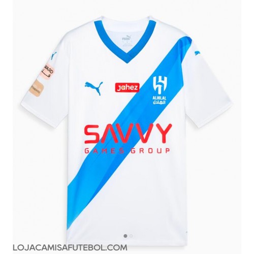Camisa de Futebol Al-Hilal Equipamento Secundário 2023-24 Manga Curta